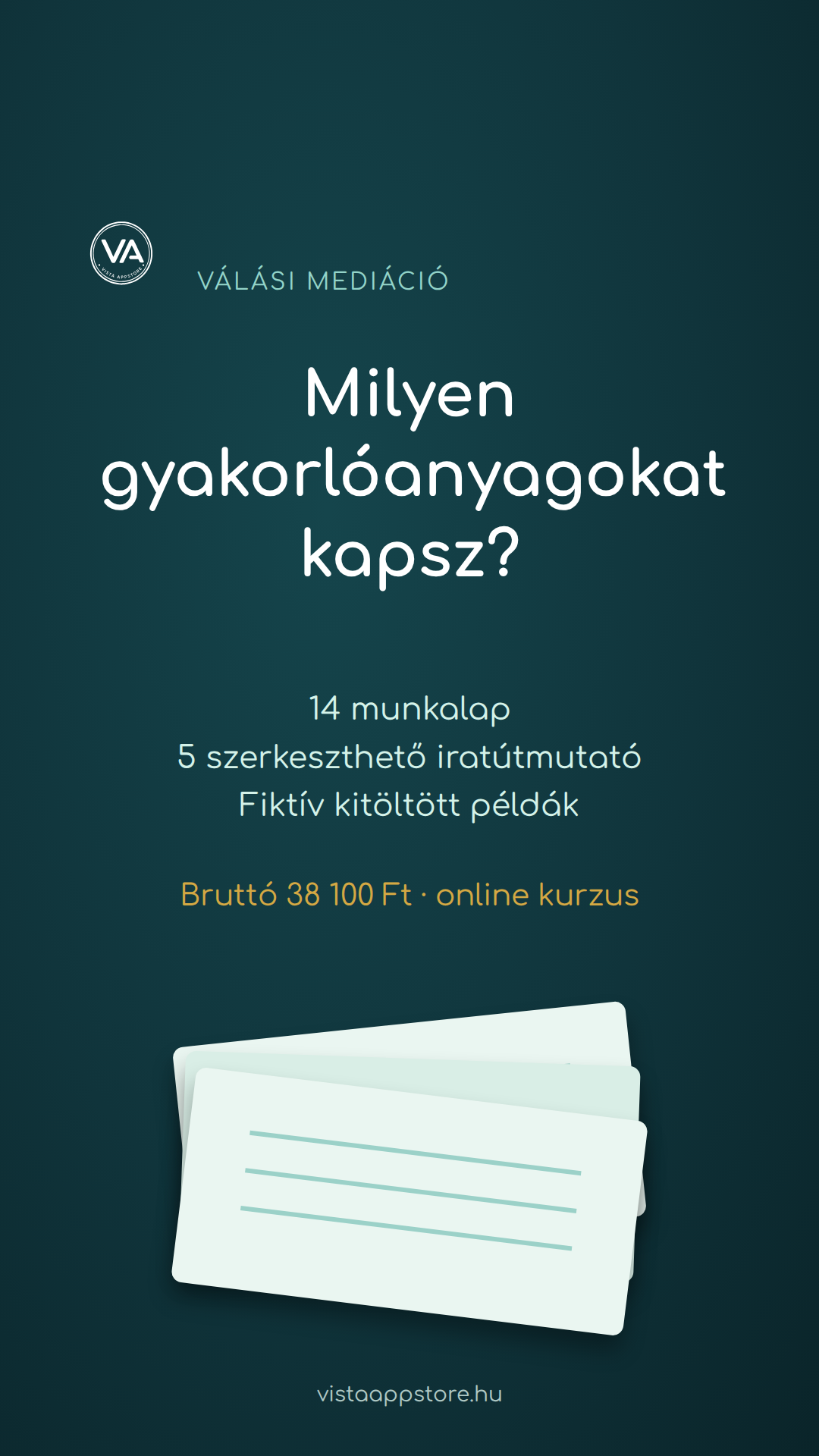 Válási mediáció online kurzus: munkalapok és iratútmutatók